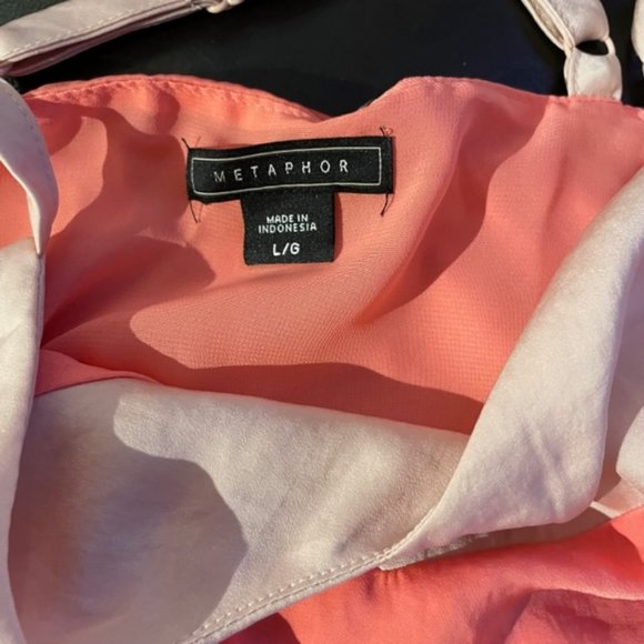 Coral Metaphor Double Layer Camisole - size L - Picture 3 of 9